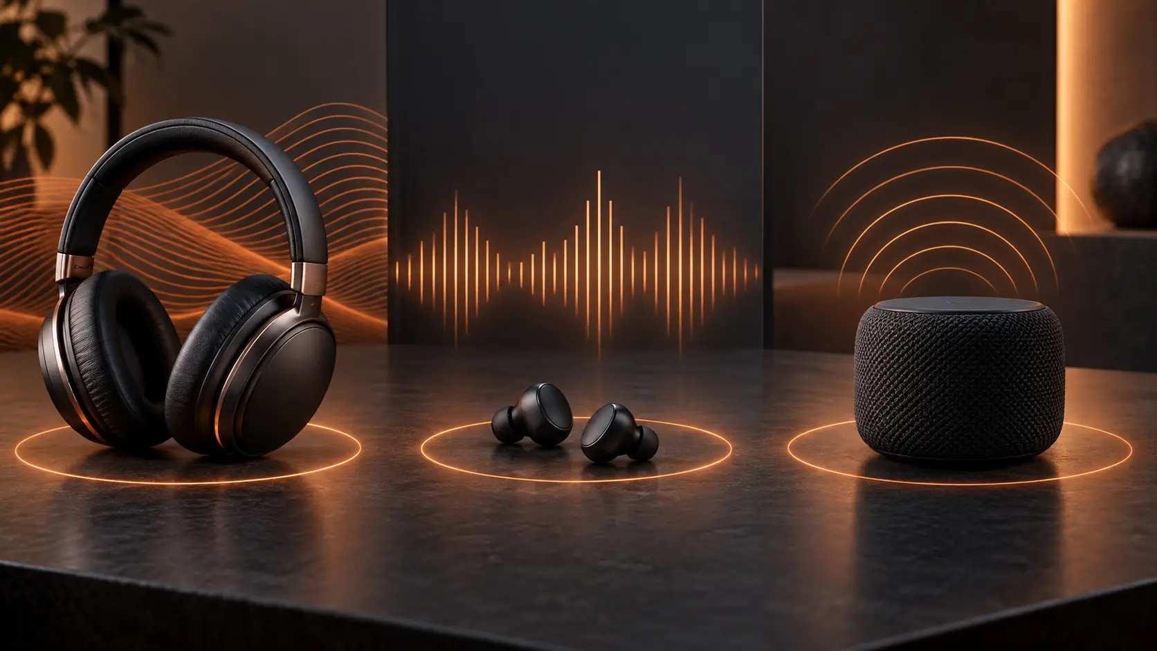 Person enjoying wireless headphones